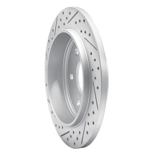 R1 04-15 Infiniti Qx56 Rear Right Drilled & Slotted Geo-Carbon Rotor