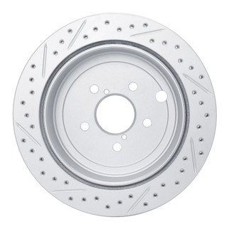 R1 10-25 Scion Fr-S Rear Right Drilled & Slotted Geo-Carbon Rotor