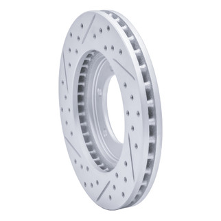 R1 98-15 Nissan Frontier Front Right Drilled & Slotted Geo-Carbon Rotor