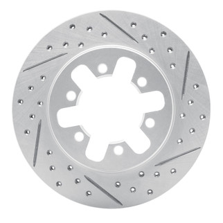 R1 85-97 Nissan D21 Hardbody Pickup Rwd (4 Cyl Excl HD) Front Right Drill & Slot Geoperf Rotor