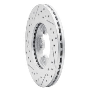 R1 85-97 Nissan D21 Hardbody Pickup Rwd (4 Cyl Excl HD) Front Right Drill & Slot Geoperf Rotor