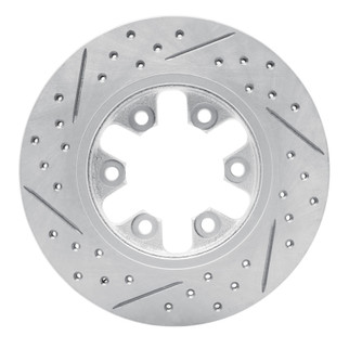 R1 85-97 Nissan D21 Hardbody Pickup Rwd (4 Cyl Excl HD) Front Right Drill & Slot Geoperf Rotor