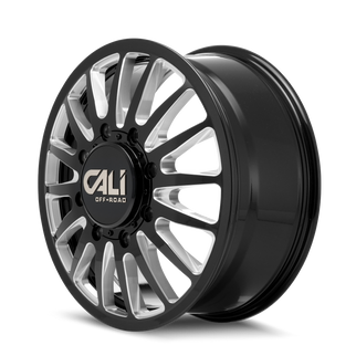 Cali Off-Road 9110D Summit Dually 22x8.25 / 8x165.1 BP / -232mm OS / 121.3mm Hub Gls Blk Mill Wheel