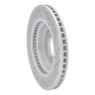 R1 11-25 Nissan March (Mexico) Front Left Drilled & Slotted Geo-Carbon Rotor