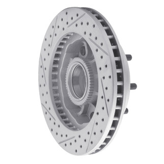 R1 92-02 Chevrolet Suburban 1500 Front Right Drilled & Slotted Geo-Carbon Rotor