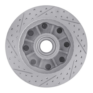 R1 92-02 Chevrolet Suburban 1500 Front Right Drilled & Slotted Geo-Carbon Rotor