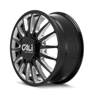 Cali Off-Road 9110D Summit Dually 22x8.25 / 8x200 BP / 115mm Offset / 142mm Hub Gls Blk Mill Wheel