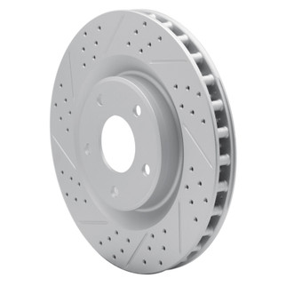 R1 05-13 Cadillac Xlr Front Left Drilled & Slotted Geo-Carbon Rotor