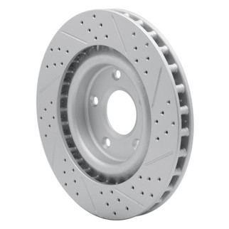 R1 05-13 Cadillac Xlr Front Left Drilled & Slotted Geo-Carbon Rotor