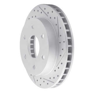 R1 88-00 Cadillac Escalade Front Right Drilled & Slotted Geo-Carbon Rotor