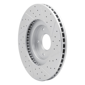 R1 03-05 Nissan Murano Front Left Drilled & Slotted Geo-Carbon Rotor