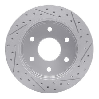 R1 88-00 Cadillac Escalade Front Left Drilled & Slotted Geo-Carbon Rotor
