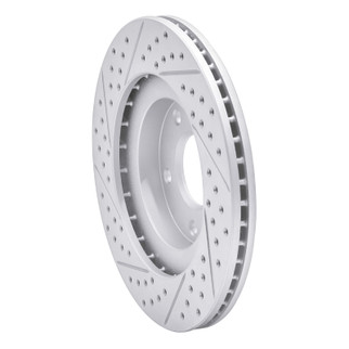 R1 02-06 Infiniti I35 Front Right Drilled & Slotted Geo-Carbon Rotor
