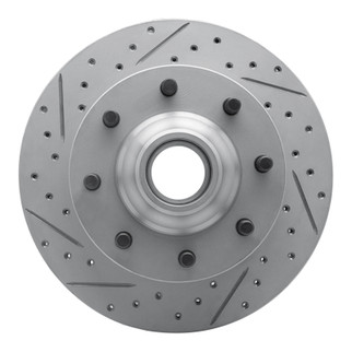 R1 71-95 Chevrolet C30 Pickup Front Left Drilled & Slotted Geo-Carbon Rotor