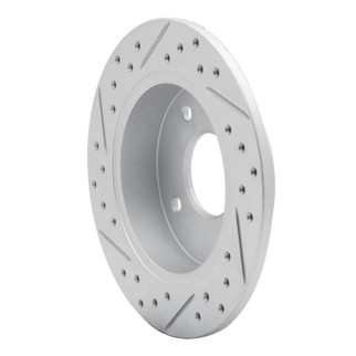 R1 89-98 Nissan 240SX Rear Right Drilled & Slotted Geo-Carbon Rotor
