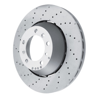 DFC 10-11 Porsche 911 Left Rear Drilled Hi-Carbon Alloy Geomet Coated Rotor