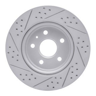 R1 10-25 Buick Lacrosse Rear Right Drilled & Slotted Geo-Carbon Rotor