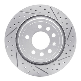 R1 08-11 Saab 45903 Rear Right Drilled & Slotted Geo-Carbon Rotor