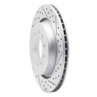 R1 08-11 Saab 45903 Rear Right Drilled & Slotted Geo-Carbon Rotor