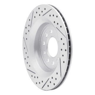 R1 08-11 Saab 45903 Rear Right Drilled & Slotted Geo-Carbon Rotor