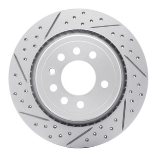 R1 08-11 Saab 45903 Rear Left Drilled & Slotted Geo-Carbon Rotor