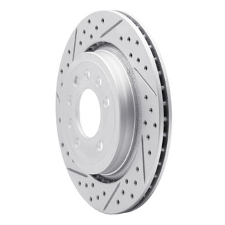 R1 08-11 Saab 45903 Rear Left Drilled & Slotted Geo-Carbon Rotor
