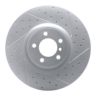 R1 10-12 Land Rover Range Rover Front Right Drilled & Slotted Geo-Carbon Rotor