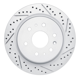 R1 19-26 Cadillac Escalade Rear Right Drilled & Slotted Geo-Carbon Rotor