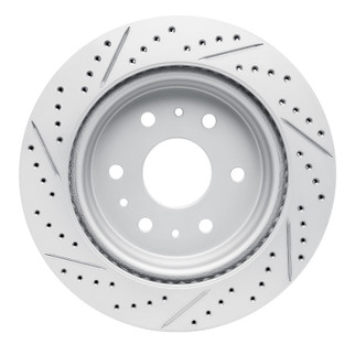 R1 19-26 Cadillac Escalade Rear Right Drilled & Slotted Geo-Carbon Rotor