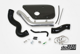 do88 Volvo S60 V60 V70 T6 Inlet Pipe Black Hoses Carbon fiber cover