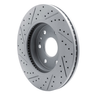 R1 19-26 Cadillac Escalade Front Right Drilled & Slotted Geo-Carbon Rotor