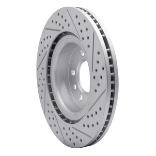 R1 05-09 Land Rover Range Rover Sport Front Left Drilled & Slotted Geo-Carbon Rotor