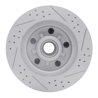 R1 69-96 Buick Estate Wagon Front Right Drilled & Slotted Geo-Carbon Rotor