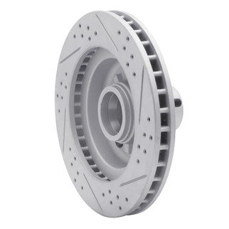 R1 69-96 Buick Riviera Front Left Drilled & Slotted Geo-Carbon Rotor
