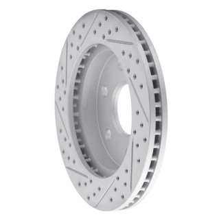 R1 21-25 Jeep Wagoneer Front Right Drilled & Slotted Geo-Carbon Rotor