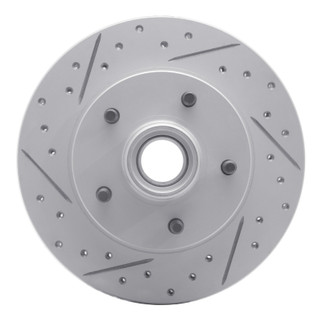 R1 82-95 Buick Regal Front Right Drilled & Slotted Geo-Carbon Rotor