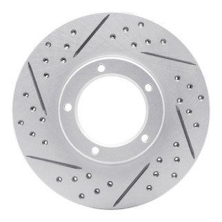 R1 95-04 Toyota Tacoma Front Left Drilled & Slotted Geo-Carbon Rotor