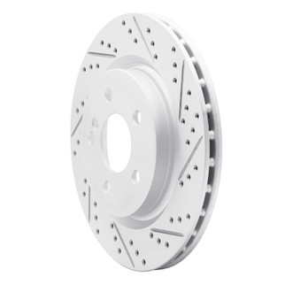 R1 14-19 Mercedes-Benz Cla250 Rear Right Drilled & Slotted Geo-Carbon Rotor