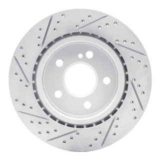 R1 14-19 Mercedes-Benz Cla250 Rear Right Drilled & Slotted Geo-Carbon Rotor