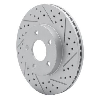 R1 07-10 Chevrolet Cobalt Front Right Drilled & Slotted Geo-Carbon Rotor