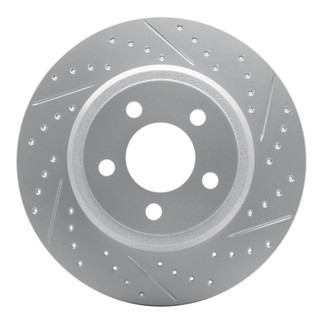 R1 12-18 Mercedes-Benz Gle350 Rear Right Drilled & Slotted Geo-Carbon Rotor