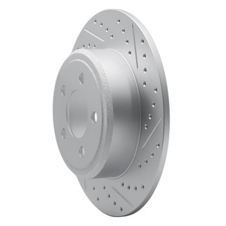 R1 12-18 Mercedes-Benz Gle350 Rear Right Drilled & Slotted Geo-Carbon Rotor