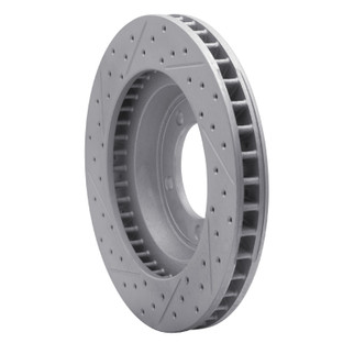 R1 67-70 Chevrolet Caprice Front Right Drilled & Slotted Geo-Carbon Rotor