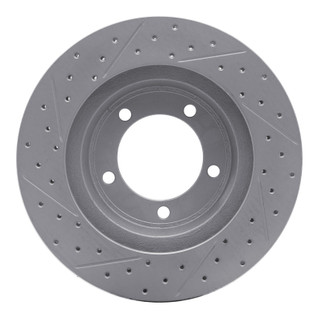 R1 67-70 Chevrolet Caprice Front Right Drilled & Slotted Geo-Carbon Rotor