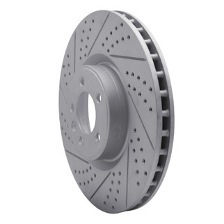 R1 10-17 Land Rover Range Rover Front Left Drilled & Slotted Geo-Carbon Rotor