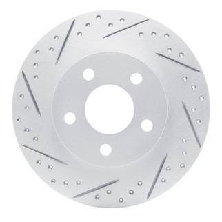 R1 98-05 Buick Park Avenue Rear Left Drilled & Slotted Geo-Carbon Rotor