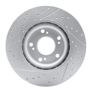 R1 02-15 Acura Csx Front Right Drilled & Slotted Geo-Carbon Rotor