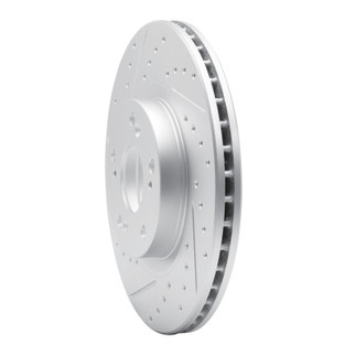 R1 02-15 Acura Rsx Front Left Drilled & Slotted Geo-Carbon Rotor