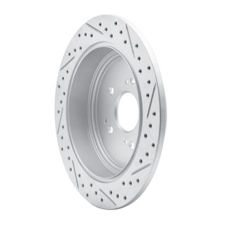 R1 01-08 Acura Mdx Rear Left Drilled & Slotted Geo-Carbon Rotor