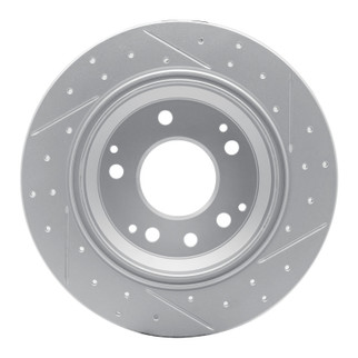 R1 91-99 Acura Rl Rear Left Drilled & Slotted Geo-Carbon Rotor